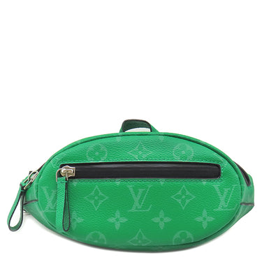 ルイヴィトン LOUIS VUITTON キャッチ バムバッグ M31035 カクタスグリーン タイガ モノグラムキャンバス ボディバッグ シルバー金具 緑 黒 モノグラム ウエストバッグ