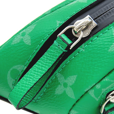 ルイヴィトン LOUIS VUITTON キャッチ バムバッグ M31035 カクタスグリーン タイガ モノグラムキャンバス ボディバッグ シルバー金具 緑 黒 モノグラム ウエストバッグ