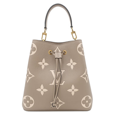 ルイヴィトン LOUIS VUITTON ネオノエ MM M45555 トゥルトレールクレーム モノグラムアンプラント バイカラーモノグラムアンプラントレザー 2WAYバッグ ゴールド金具 バイカラー