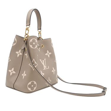 ルイヴィトン LOUIS VUITTON ネオノエ MM M45555 トゥルトレールクレーム モノグラムアンプラント バイカラーモノグラムアンプラントレザー 2WAYバッグ ゴールド金具 バイカラー