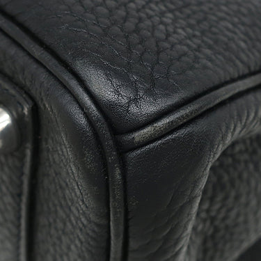 エルメス HERMES バーキン30 ブラック トリヨンクレマンス ハンドバッグ シルバー金具 黒