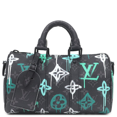 ルイヴィトン LOUIS VUITTON キーポル バンドリエール 25 M21399 ブラック モノグラムエクリプス 2WAYバッグ ブラック金具 グラフィティ