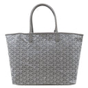 ゴヤール GOYARD サンルイPM STLOUIPMLTY07CL07P グレー PVCコーティングキャンバス ゴヤールディンキャンバス シュヴロッシュカーフスキン トートバッグ リバーシブル ヘリンボーン