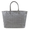 ゴヤール GOYARD サンルイPM STLOUIPMLTY07CL07P グレー PVCコーティングキャンバス ゴヤールディンキャンバス シュヴロッシュカーフスキン トートバッグ リバーシブル ヘリンボーン