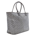 ゴヤール GOYARD サンルイPM STLOUIPMLTY07CL07P グレー PVCコーティングキャンバス ゴヤールディンキャンバス シュヴロッシュカーフスキン トートバッグ リバーシブル ヘリンボーン