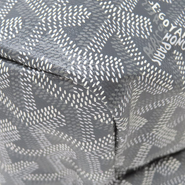ゴヤール GOYARD サンルイPM STLOUIPMLTY07CL07P グレー PVCコーティングキャンバス ゴヤールディンキャンバス シュヴロッシュカーフスキン トートバッグ リバーシブル ヘリンボーン