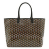 ゴヤール GOYARD サンルイPM STLOUIPMLTY01CL01P ブラック PVCコーティングキャンバス ゴヤールディンキャンバス シュヴロッシュカーフスキン トートバッグ シルバー金具 ヘリンボーン リバーシブル