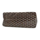 ゴヤール GOYARD サンルイPM STLOUIPMLTY01CL01P ブラック PVCコーティングキャンバス ゴヤールディンキャンバス シュヴロッシュカーフスキン トートバッグ シルバー金具 ヘリンボーン リバーシブル