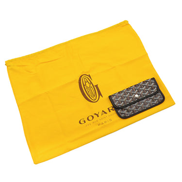 ゴヤール GOYARD サンルイPM STLOUIPMLTY01CL01P ブラック PVCコーティングキャンバス ゴヤールディンキャンバス シュヴロッシュカーフスキン トートバッグ シルバー金具 ヘリンボーン リバーシブル