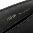 ロエベ LOEWE ルナ アナグラム バッグ A923PM1X02 ネイビー×ブラック カーフ ジャガード ショルダーバッグ ゴールド金具 紺 黒 肩掛け