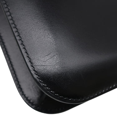 エルメス HERMES コンスタンス 24 ミロワール ブラック ボックスカーフ リザード ショルダーバッグ シルバー金具 黒 リザード H金具
