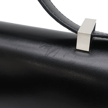 エルメス HERMES コンスタンス 24 ミロワール ブラック ボックスカーフ リザード ショルダーバッグ シルバー金具 黒 リザード H金具