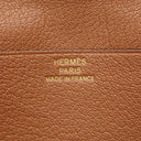 エルメス HERMES ベアンスフレ ゴールド オーストリッチ 長財布 ゴールド金具 茶 二つ折り