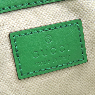 グッチ GUCCI GG マトラッセ バケット 728231 グリーン レザー ショルダーバッグ ゴールド金具 緑 巾着