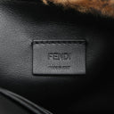 フェンディ FENDI ミニ バゲット 8BS017A ブラウン ファー レザー 2WAYバッグ ゴールド金具 ズッカ柄 チェーン ハンドバッグ ショルダー