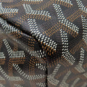 ゴヤール GOYARD サンルイGM ブラウン×ブラック PVCコーティングキャンバス ゴヤールディンキャンバス シュヴロッシュカーフスキン トートバッグ リバーシブル ヘリンボーン