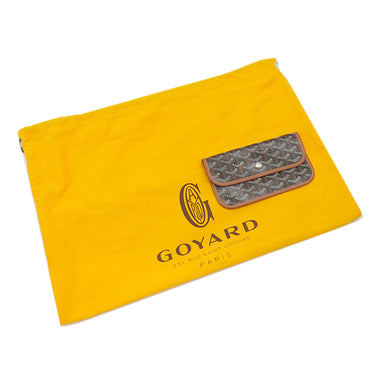 ゴヤール GOYARD サンルイGM ブラウン×ブラック PVCコーティングキャンバス ゴヤールディンキャンバス シュヴロッシュカーフスキン トートバッグ リバーシブル ヘリンボーン