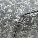 ゴヤール GOYARD サンルイGM グレー PVCコーティングキャンバス ゴヤールディンキャンバス シュヴロッシュカーフスキン トートバッグ シルバー金具 リバーシブル ヘリンボーン