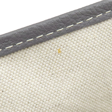 ゴヤール GOYARD サンルイGM グレー PVCコーティングキャンバス ゴヤールディンキャンバス シュヴロッシュカーフスキン トートバッグ シルバー金具 リバーシブル ヘリンボーン