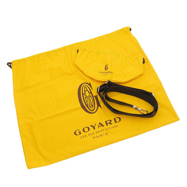 ゴヤール GOYARD サック ヴォルテール ブラック PVCコーティングキャンバス ゴヤールディンキャンバス レザー 2WAYバッグ シルバー金具 トート ショルダー ヘリンボーン 黒