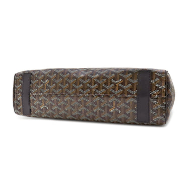 ゴヤール GOYARD サック ヴォルテール ブラック PVCコーティングキャンバス ゴヤールディンキャンバス レザー 2WAYバッグ シルバー金具 トート ショルダー ヘリンボーン 黒