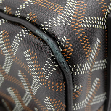 ゴヤール GOYARD サック ヴォルテール ブラック PVCコーティングキャンバス ゴヤールディンキャンバス レザー 2WAYバッグ シルバー金具 トート ショルダー ヘリンボーン 黒
