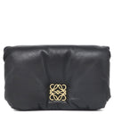 ロエベ LOEWE ゴヤ パファー ミニ A896W56X01 ブラック ラムスキン ショルダーバッグ ゴールド金具 黒