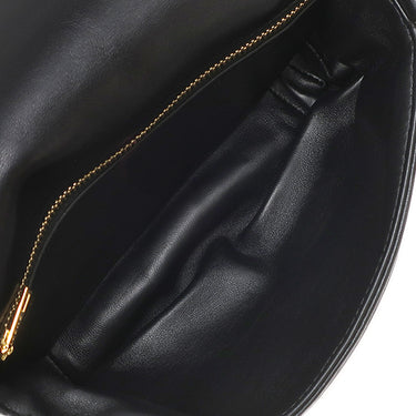 ロエベ LOEWE ゴヤ パファー ミニ A896W56X01 ブラック ラムスキン ショルダーバッグ ゴールド金具 黒