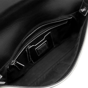 フェンディ FENDI モンスター バグズ バゲット BR600 41K ブラック×イエロー レザー 2WAYバッグ シルバー金具 ショルダー ミラー欠品