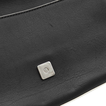 フェンディ FENDI モンスター バグズ バゲット BR600 41K ブラック×イエロー レザー 2WAYバッグ シルバー金具 ショルダー ミラー欠品
