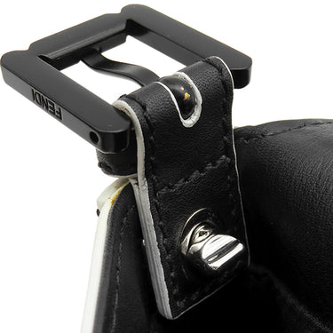 フェンディ FENDI モンスター バグズ バゲット BR600 41K ブラック×イエロー レザー 2WAYバッグ シルバー金具 ショルダー ミラー欠品
