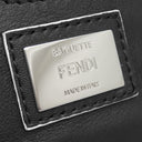 フェンディ FENDI モンスター バグズ バゲット BR600 41K ブラック×イエロー レザー 2WAYバッグ シルバー金具 ショルダー ミラー欠品