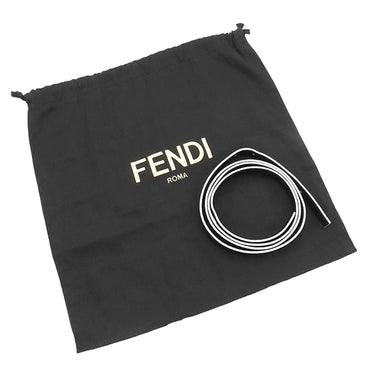 フェンディ FENDI モンスター バグズ バゲット BR600 41K ブラック×イエロー レザー 2WAYバッグ シルバー金具 ショルダー ミラー欠品