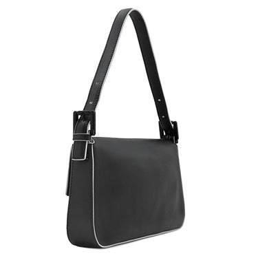 フェンディ FENDI モンスター バグズ バゲット BR600 41K ブラック×イエロー レザー 2WAYバッグ シルバー金具 ショルダー ミラー欠品