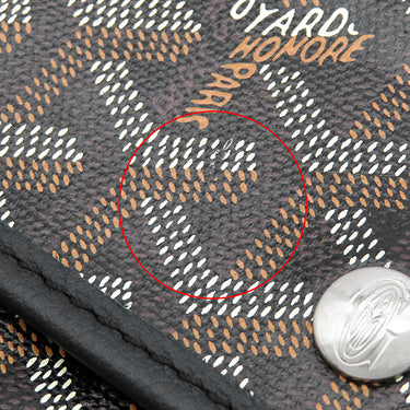 ゴヤール GOYARD サンルイGM ブラック PVCコーティングキャンバス ゴヤールディンキャンバス シュヴロッシュカーフスキン トートバッグ シルバー金具 リバーシブル ヘリンボーン