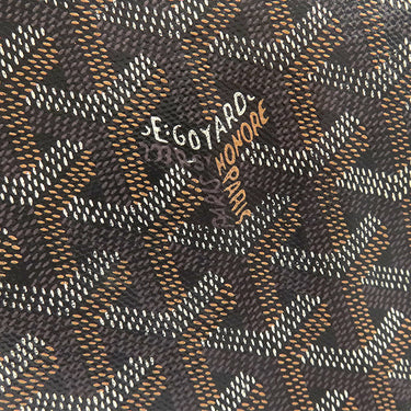 ゴヤール GOYARD サンルイGM ブラック PVCコーティングキャンバス ゴヤールディンキャンバス シュヴロッシュカーフスキン トートバッグ シルバー金具 リバーシブル ヘリンボーン