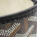 ゴヤール GOYARD サンルイGM ブラック PVCコーティングキャンバス ゴヤールディンキャンバス シュヴロッシュカーフスキン トートバッグ シルバー金具 リバーシブル ヘリンボーン