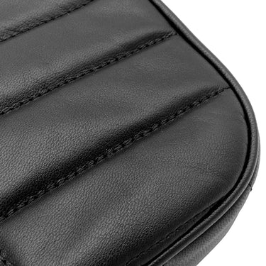 セリーヌ CELINE マトラッセ モノクローム ブラック レザー ショルダーバッグ シルバー金具 黒 ロゴ チェーンショルダー チェーンバッグ