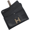 エルメス HERMES ジジェ エラン ブラック×オンブレ スイフト リザード クラッチバッグ 黒 グレー