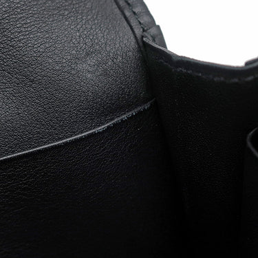 エルメス HERMES ジジェ エラン ブラック×オンブレ スイフト リザード クラッチバッグ 黒 グレー