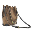 ルイヴィトン LOUIS VUITTON ノエ トランク M13324 モノグラムリバース レザー モノグラムリバース ショルダーバッグ ゴールド金具 茶 黒 ワンショルダー