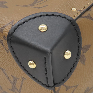 ルイヴィトン LOUIS VUITTON ノエ トランク M13324 モノグラムリバース レザー モノグラムリバース ショルダーバッグ ゴールド金具 茶 黒 ワンショルダー