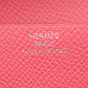 エルメス HERMES ベアンスフレ ローズアザレ ヴォーエプソン 長財布 シルバー金具 二つ折り財布