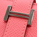 エルメス HERMES ベアンスフレ ローズアザレ ヴォーエプソン 長財布 シルバー金具 二つ折り財布