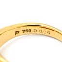 ポーラ POLA 珊瑚 ダイヤモンド レッド×イエローゴールド K18YG ダイヤモンド 珊瑚 リング 指輪 POLA Au750 18K 18金 サンゴ さんご 血赤 オーバルカボション 10.5号
