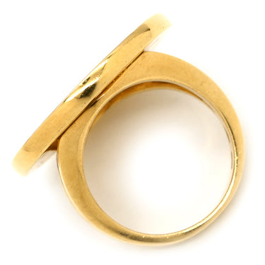 ブルガリ BVLGARI ブルガリブルガリ ビッグシェルリング ホワイト×イエローゴールド K18YG マザーオブパール リング 指輪 K18 18K 750 マザーオブパール 12.5号