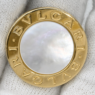 ブルガリ BVLGARI ブルガリブルガリ ビッグシェルリング ホワイト×イエローゴールド K18YG マザーオブパール リング 指輪 K18 18K 750 マザーオブパール 12.5号