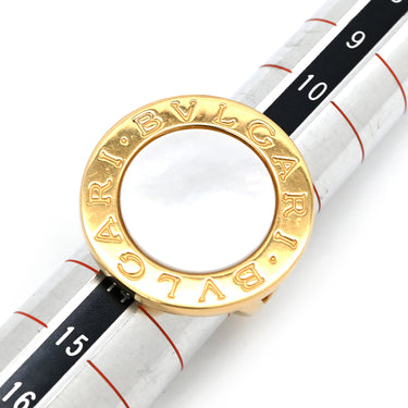 ブルガリ BVLGARI ブルガリブルガリ ビッグシェルリング ホワイト×イエローゴールド K18YG マザーオブパール リング 指輪 K18 18K 750 マザーオブパール 12.5号