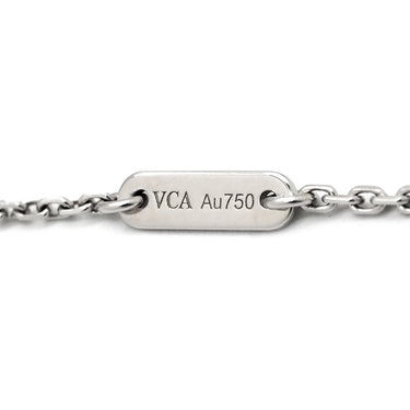 ヴァンクリーフアーペル Van Cleef & Arpels スウィート アルハンブラ パピヨン VCARF80500 ブルー×ホワイトゴールド K18WG ターコイズ ネックレス Au750 18K WG ターコイズ VCA