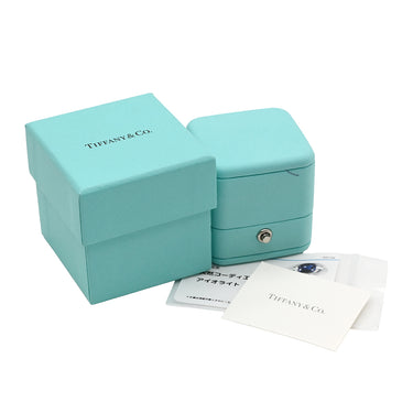 ティファニー Tiffany & Co アイオライト パープル×ホワイトゴールド K18WG アイオライト リング 指輪 T＆Co. Au750 18K 18金 K18WG 青 紫 10号